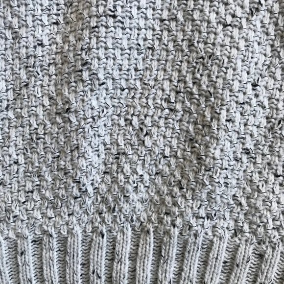 SUZY SHIER Open Shoulder Grey Turtleneck Sweater - Picture 3 of 5